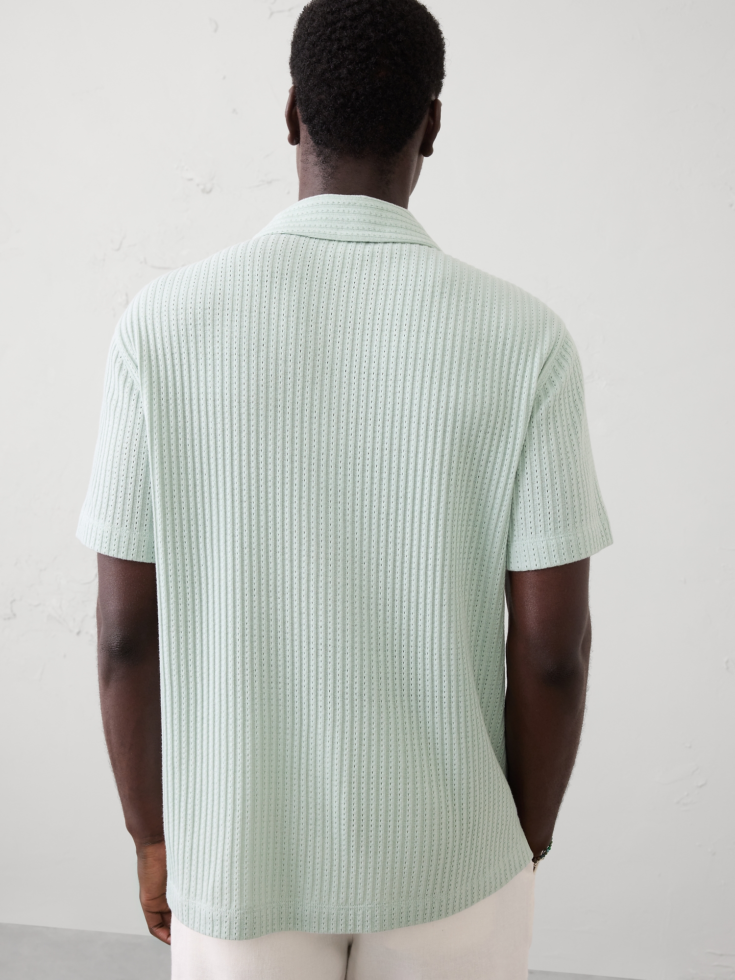 Image number 2 showing, Standard-Fit Pointelle Button-Down Polo