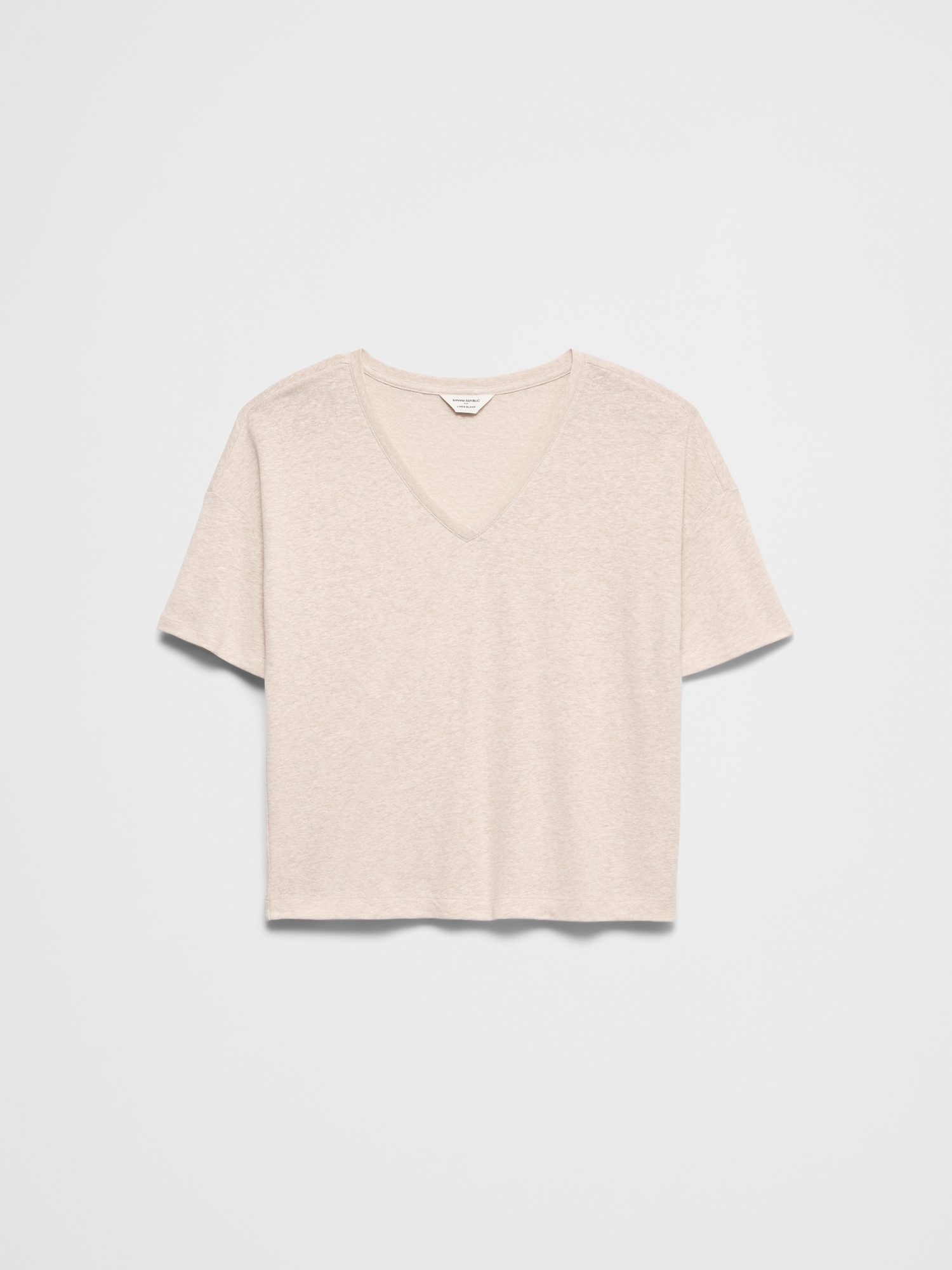 Image number 4 showing, Linen-Blend V-Neck Shirt