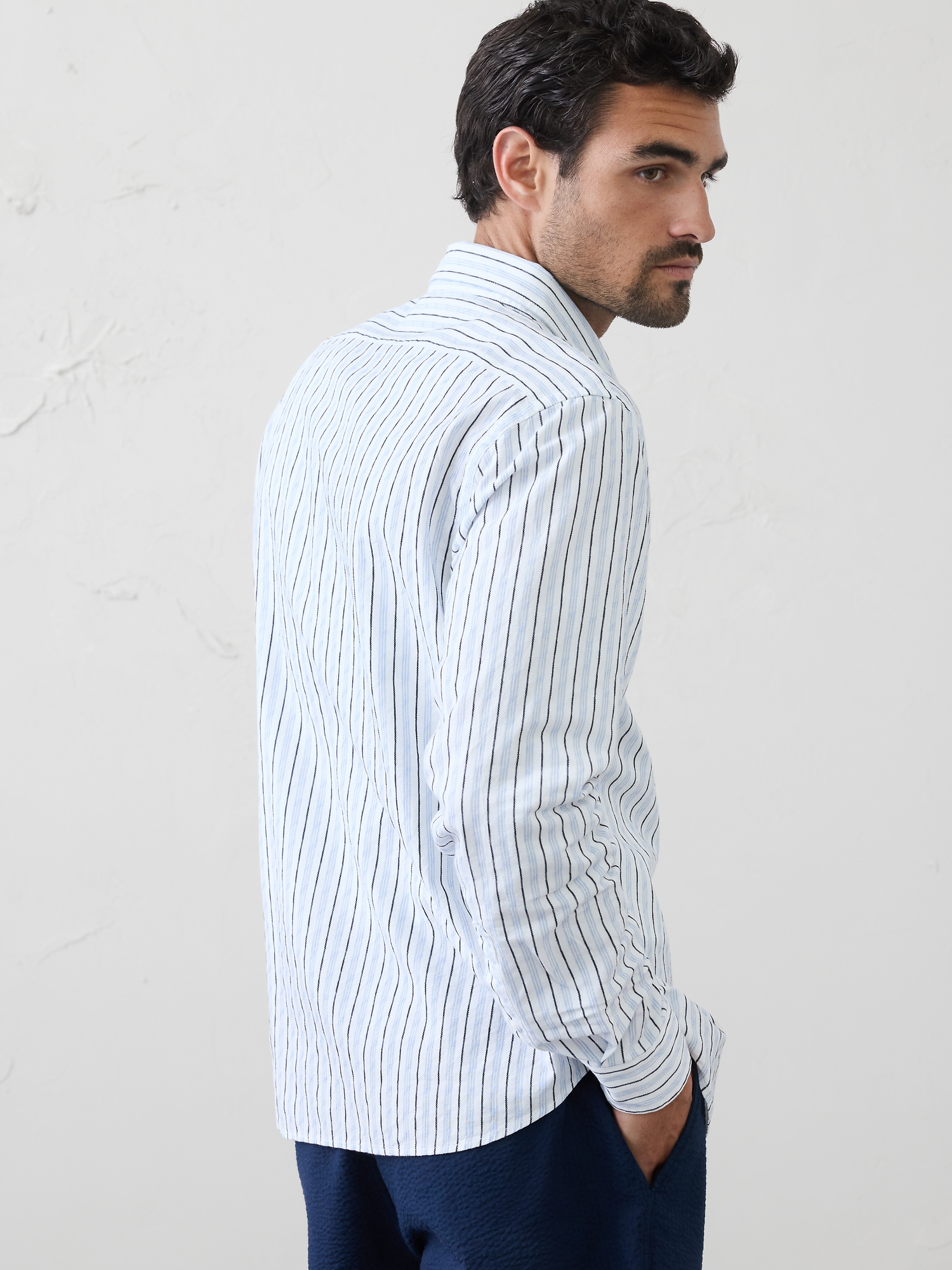 Image number 5 showing, Standard-Fit Seersucker Shirt
