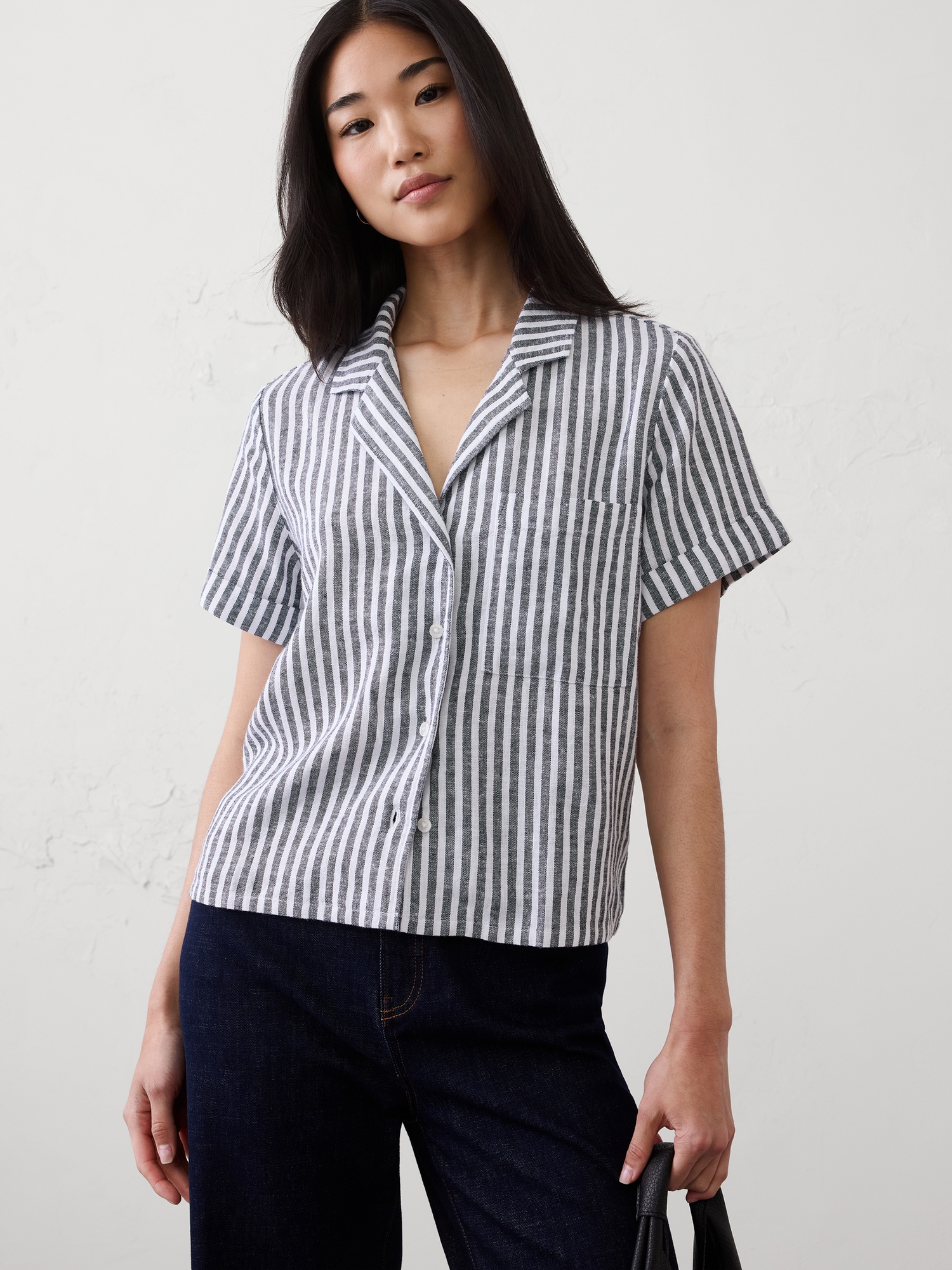 Image number 6 showing, Linen-Blend Shirt