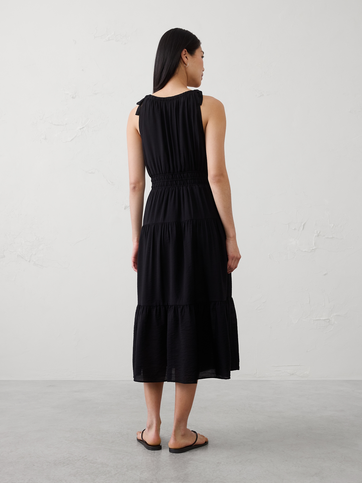 Image number 2 showing, Tied-Shoulder Maxi Dress