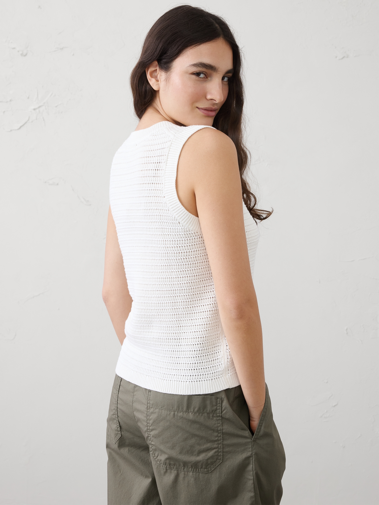 L'image numéro 2 présente Débardeur en tricot texturé