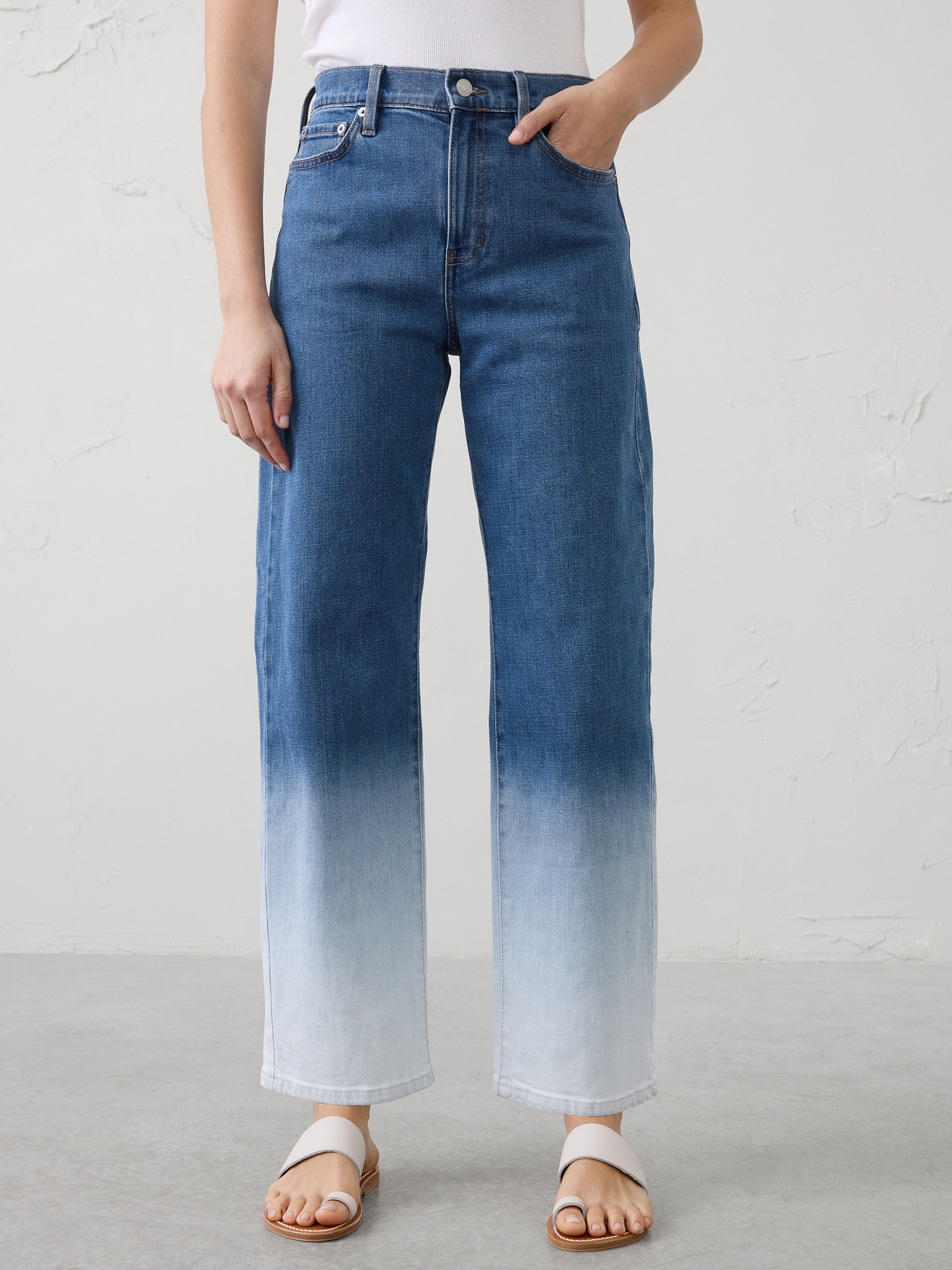 Image number 3 showing, Straight High-Rise Jean