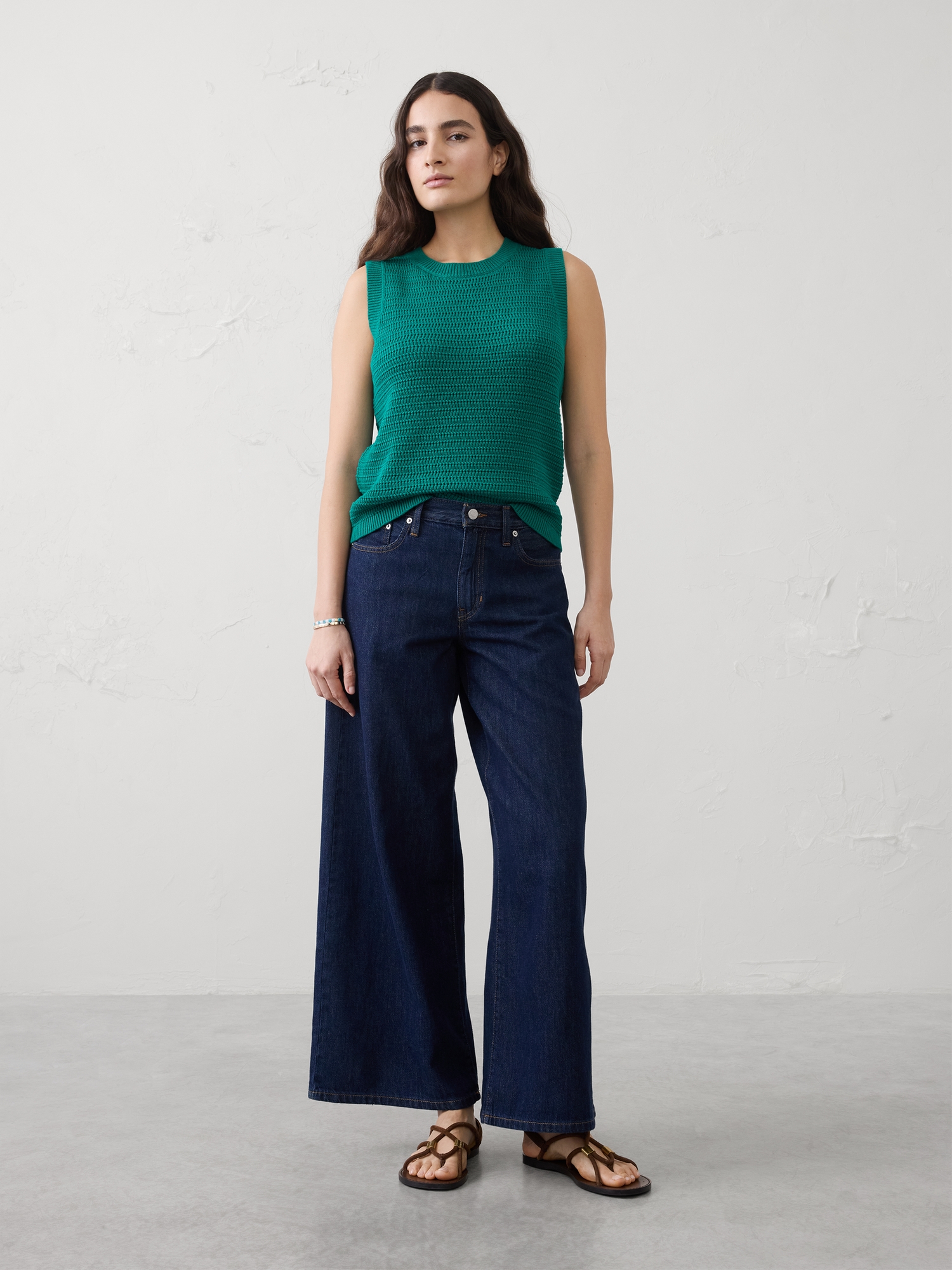 L'image numéro 1 présente Débardeur en tricot texturé
