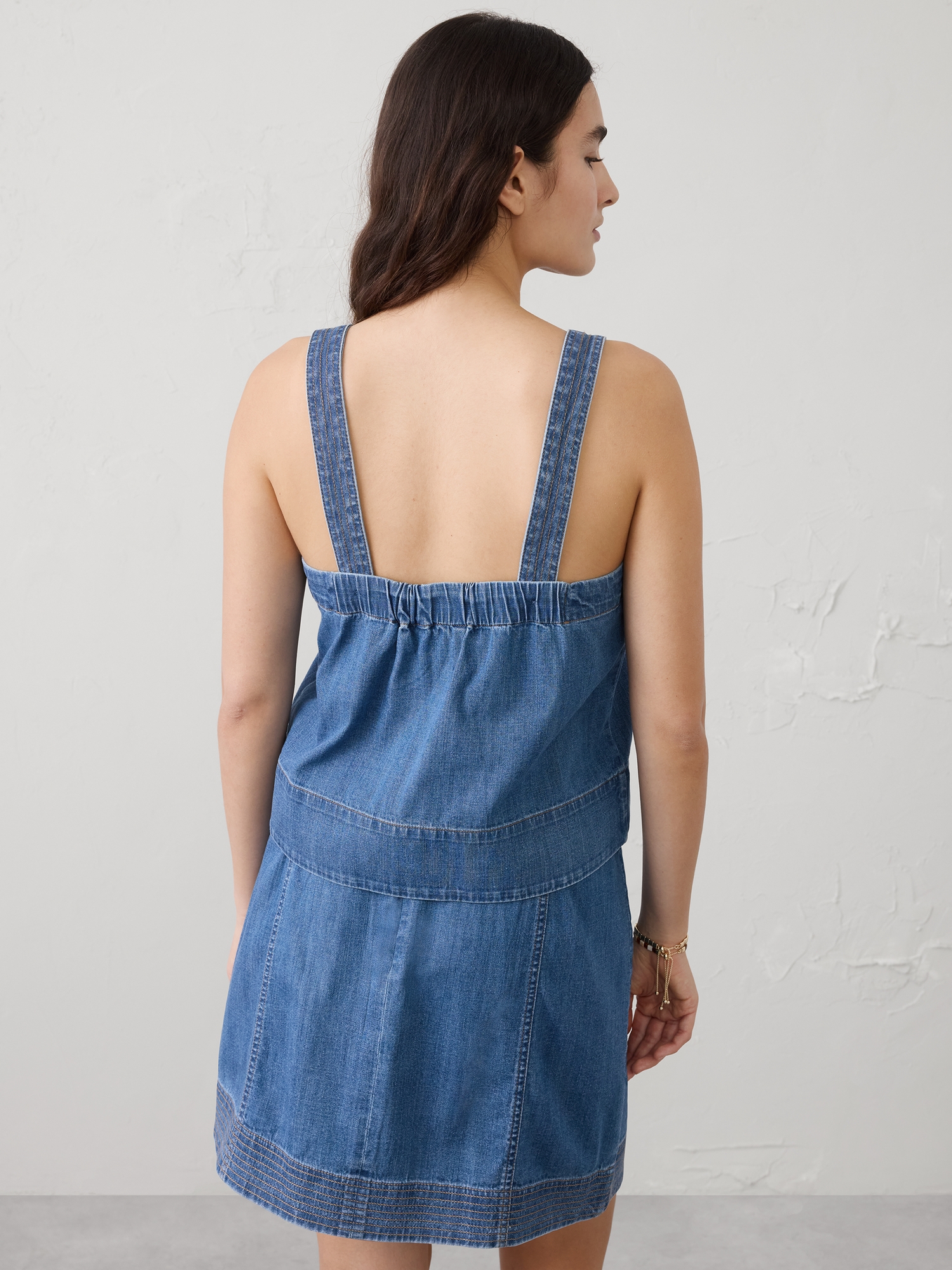 Image number 5 showing, Linen-Blend Trapunto Tank