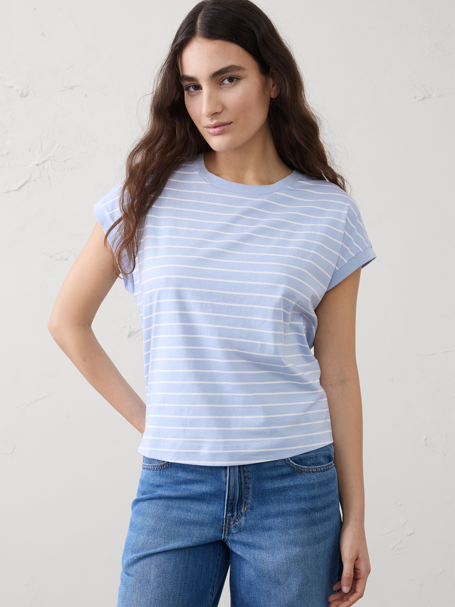 Image number 1 showing, Premium Cotton Boxy T-Shirt