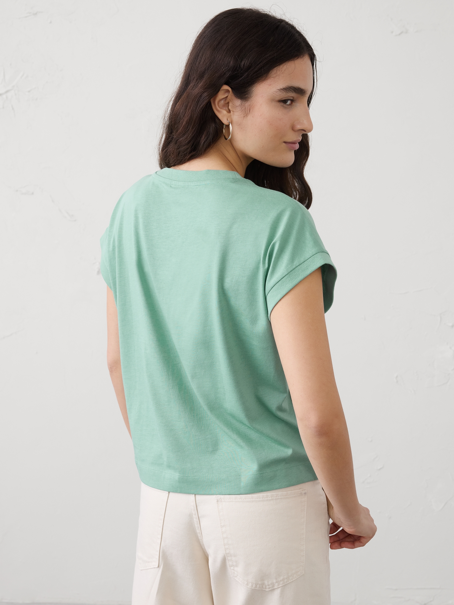 Image number 4 showing, Premium Cotton Boxy T-Shirt