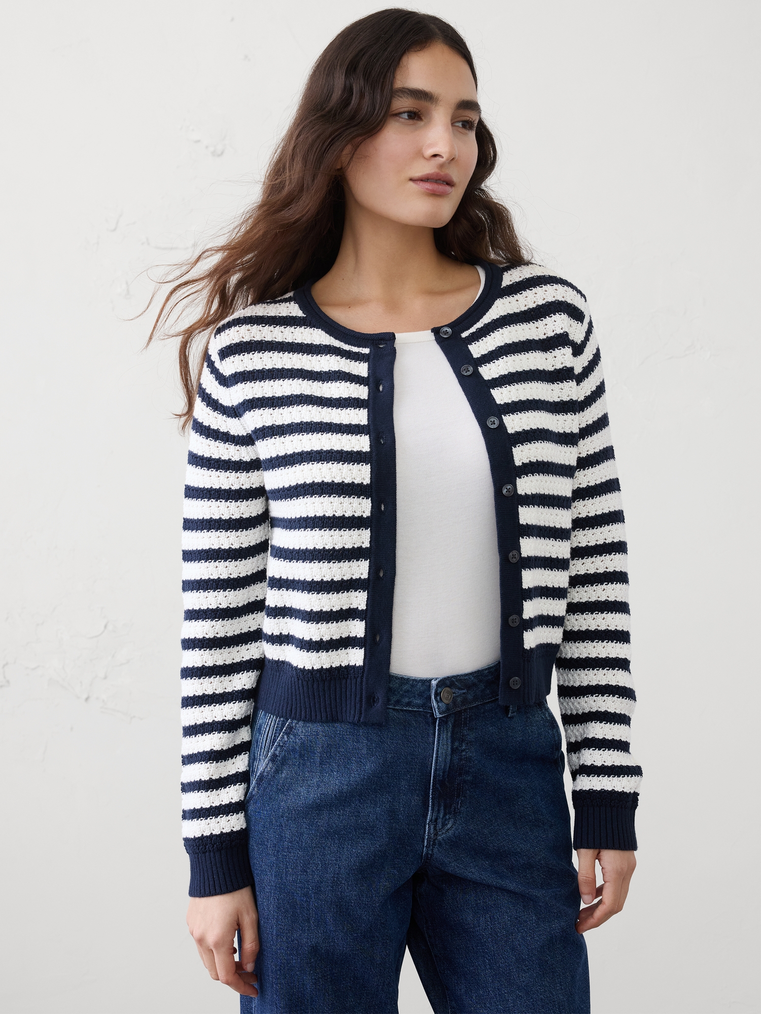 Image number 1 showing, Textured Cardigan Sweater