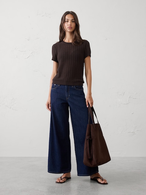 Pointelle Sweater
