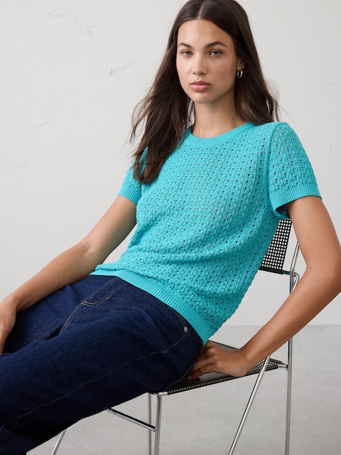 Pointelle Sweater