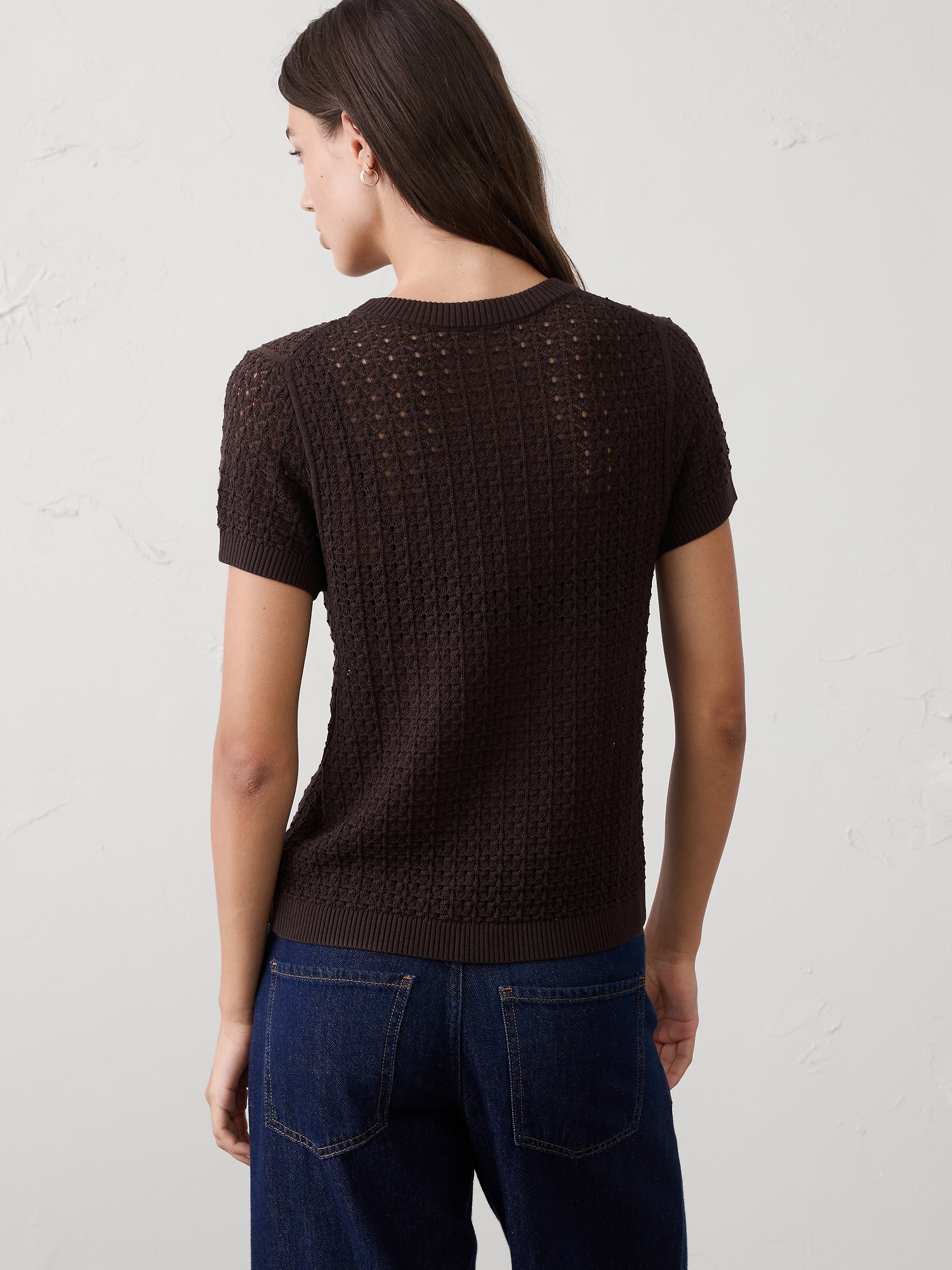 Image number 2 showing, Pointelle Sweater