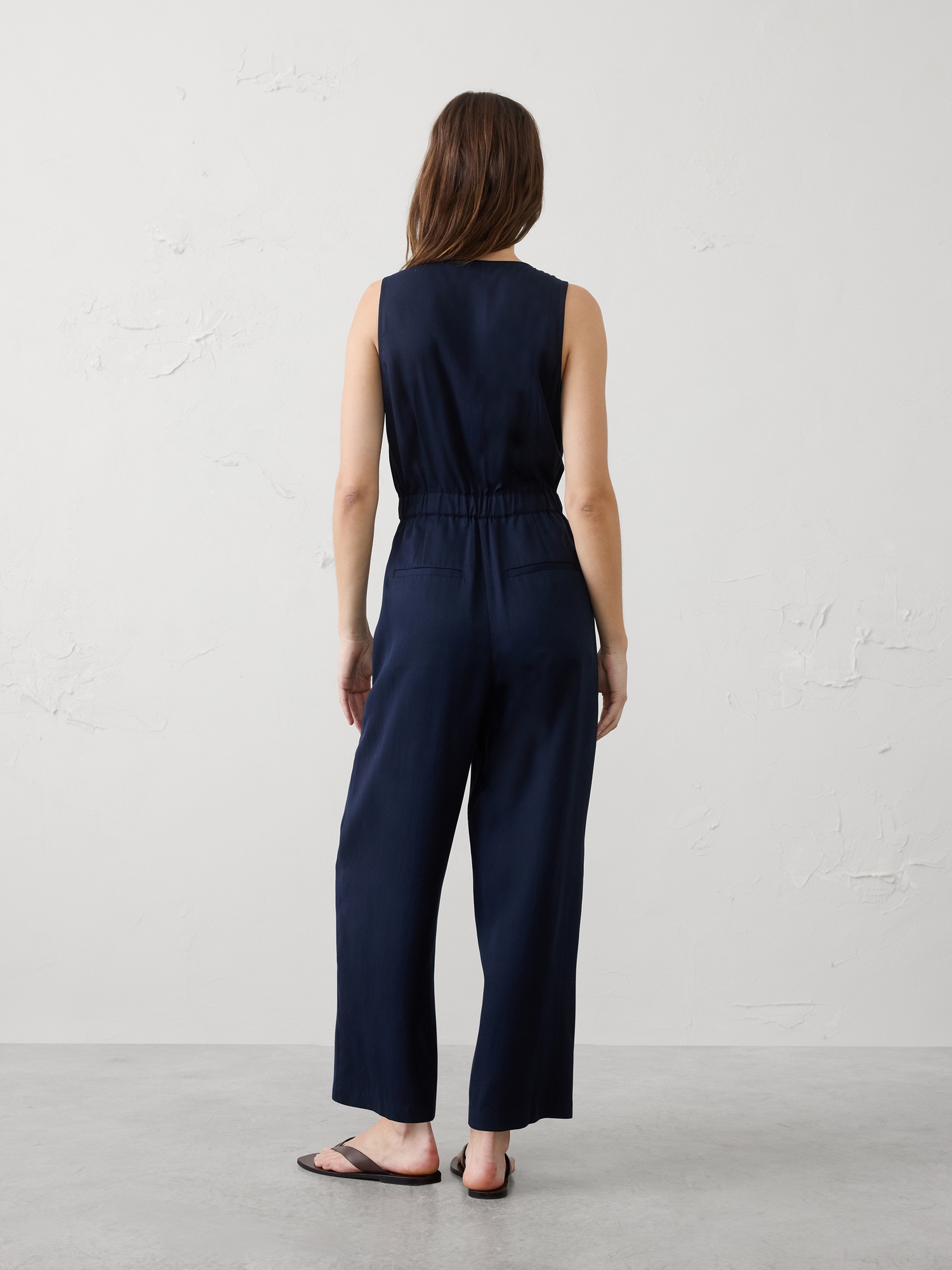 Image number 2 showing, Tencel Cinch-Waist Jumpsuit