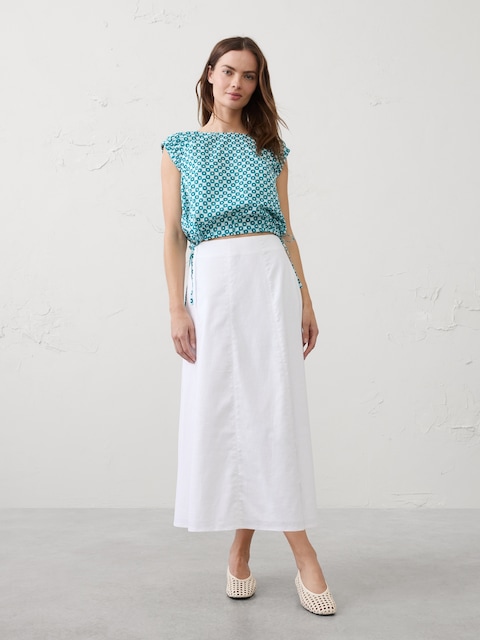 Voile Side-Tie Top