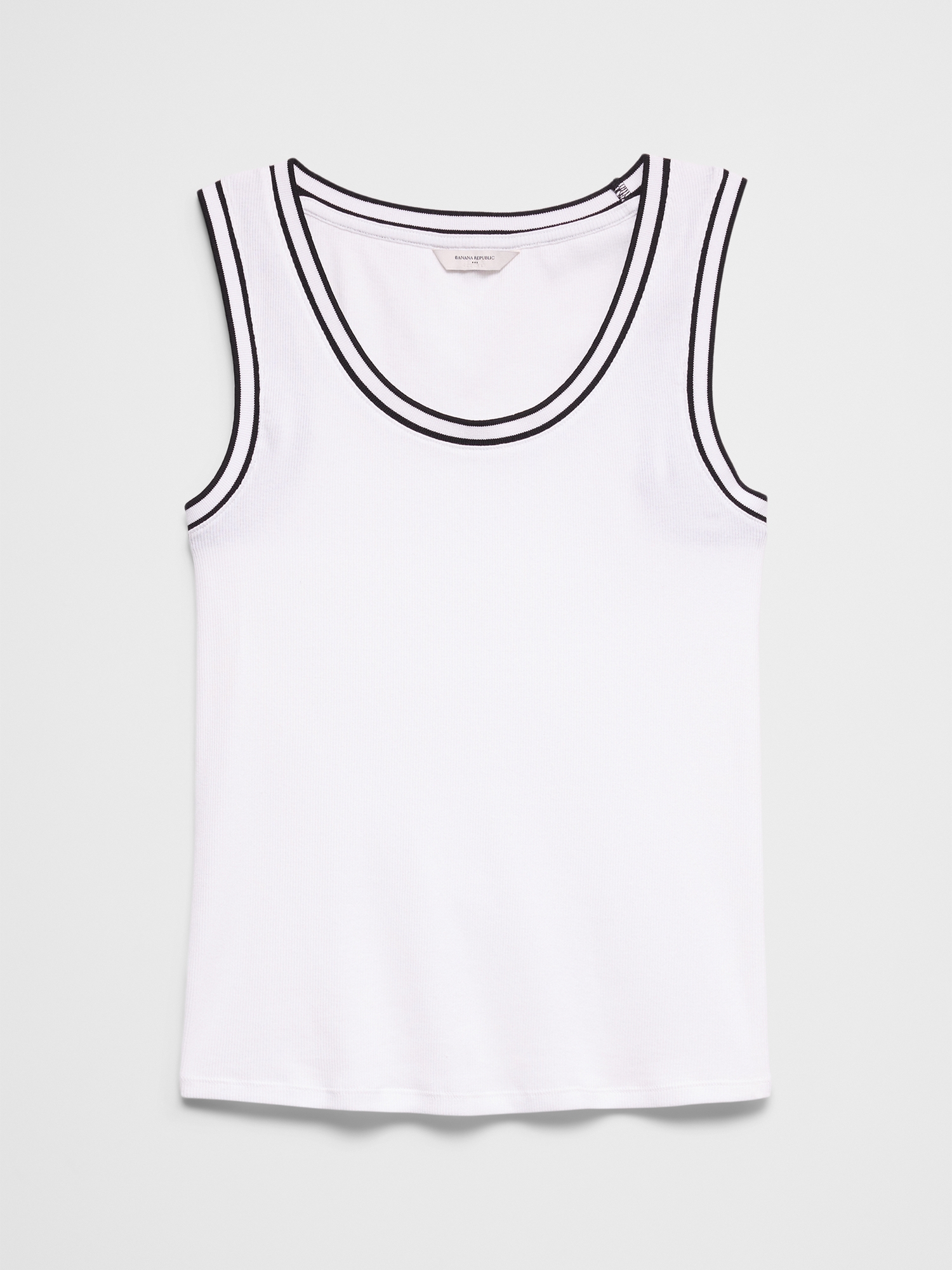 Image number 4 showing, Ribbed Scoop-Neck Tank