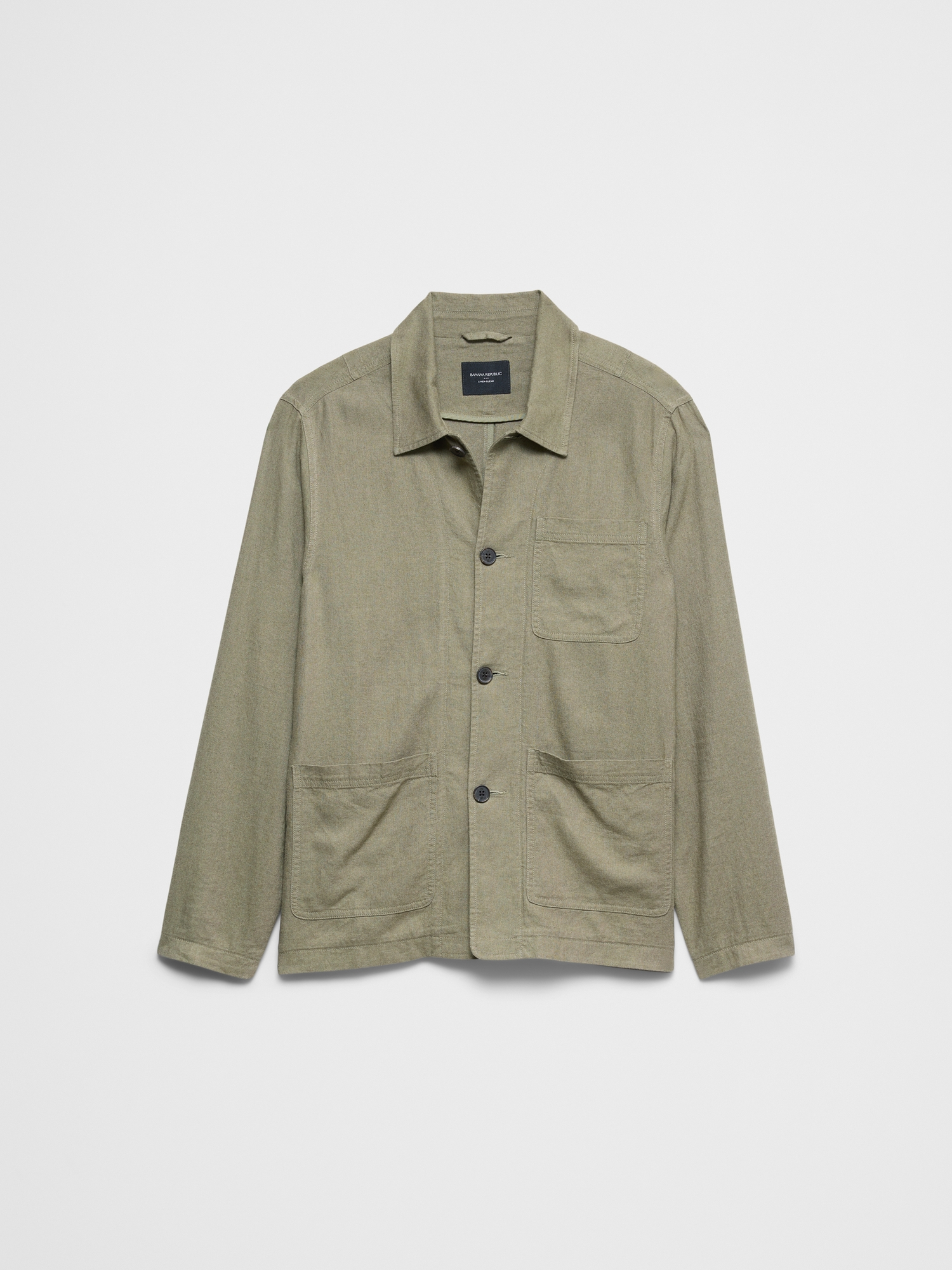 Linen-Blend Chore Jacket | Banana Republic Factory