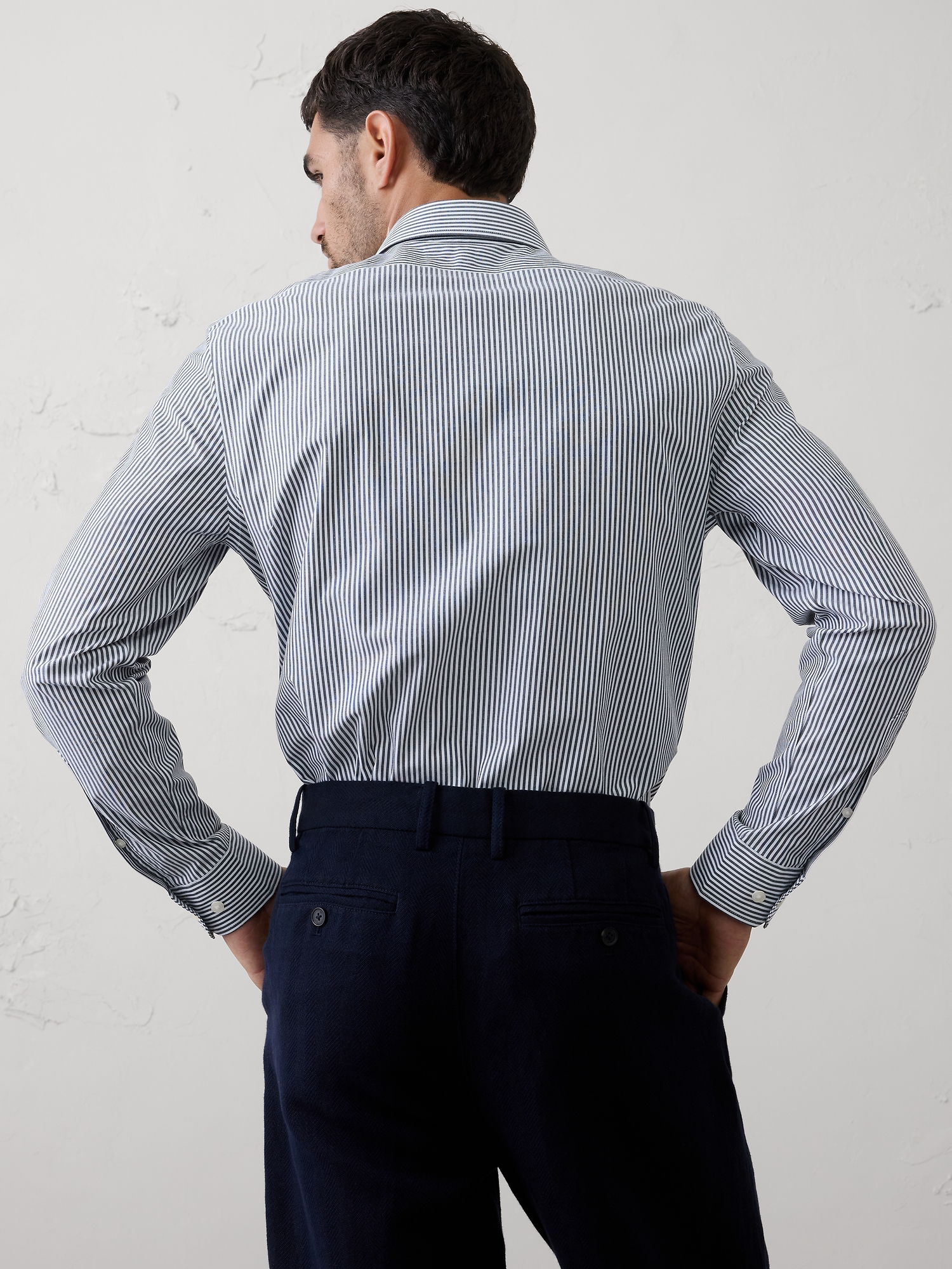 Image number 8 showing, Slim-Fit Untucked Dress Shirt