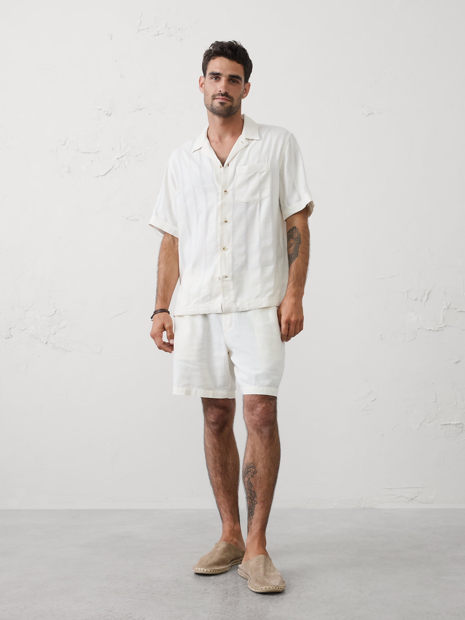 Image number 1 showing, Standard-Fit Seersucker Resort Shirt