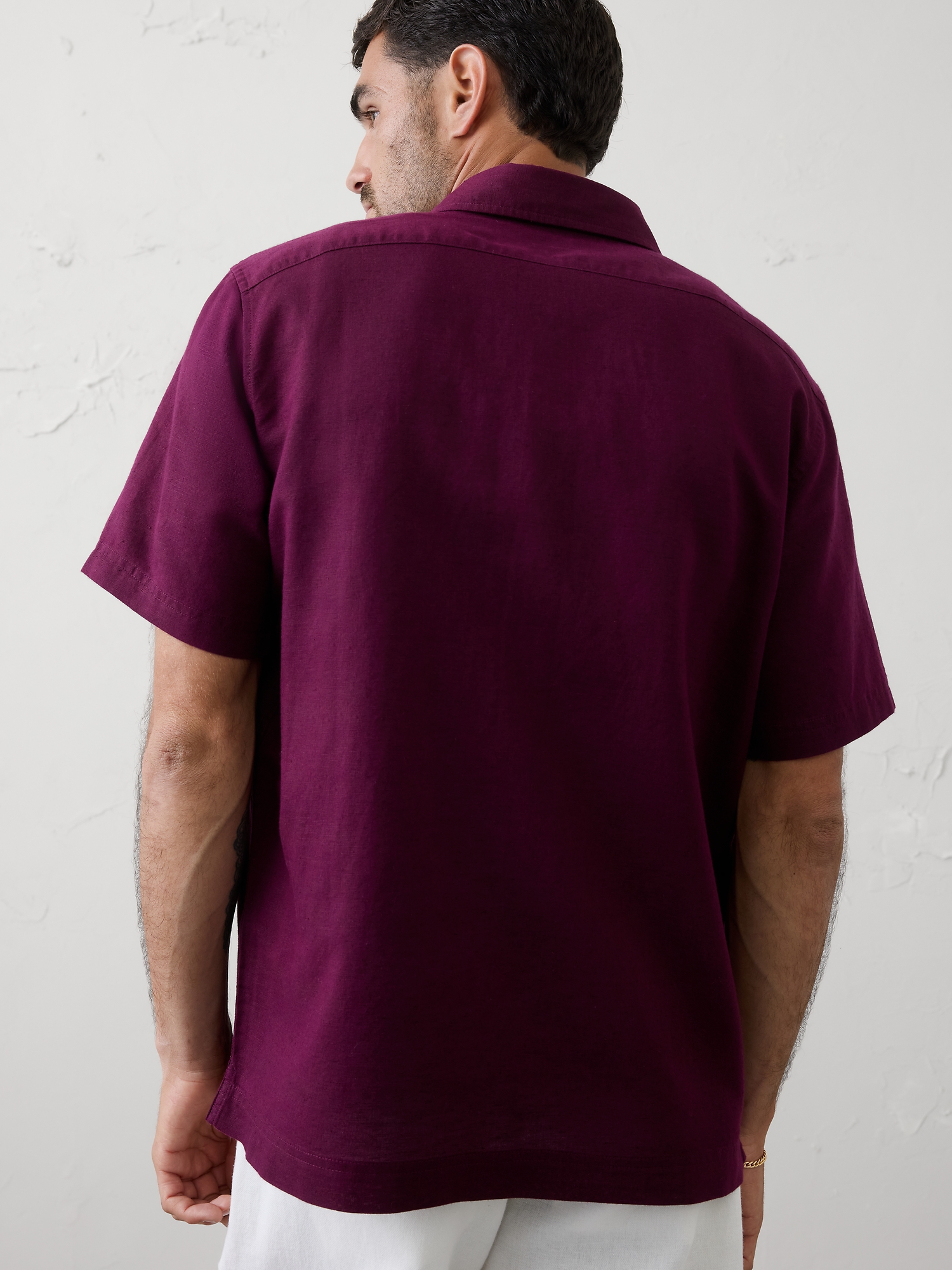 Image number 2 showing, Standard-Fit Linen-Blend Shirt
