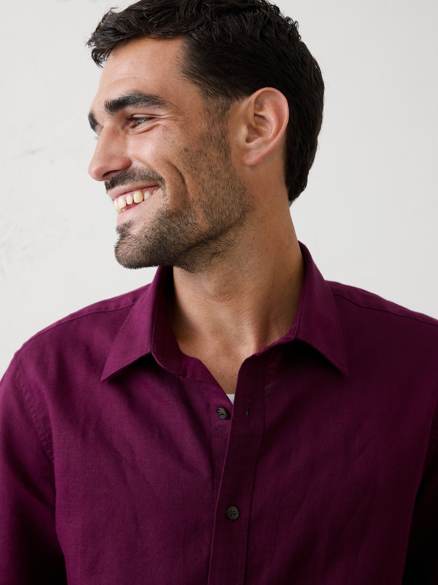 Image number 3 showing, Standard-Fit Linen-Blend Shirt