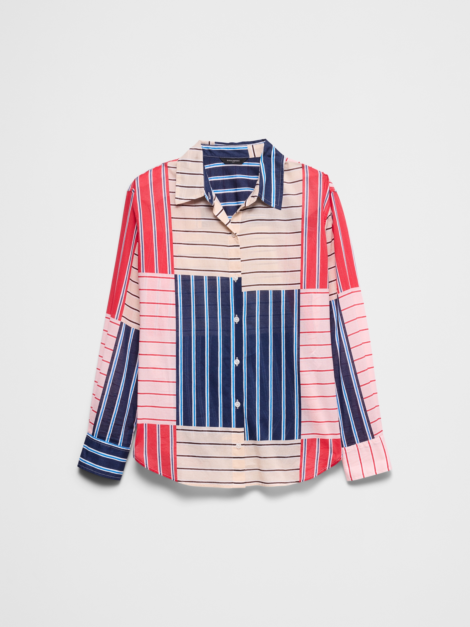 Image number 4 showing, Striped Voile Shirt