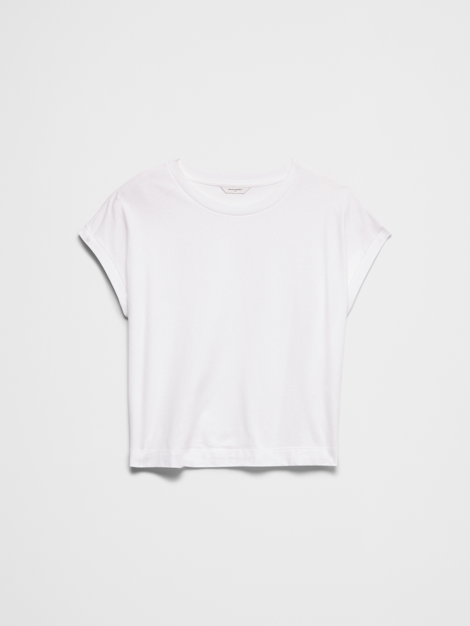 L'image numéro 4 présente T-shirt droit en coton de qualité supérieure