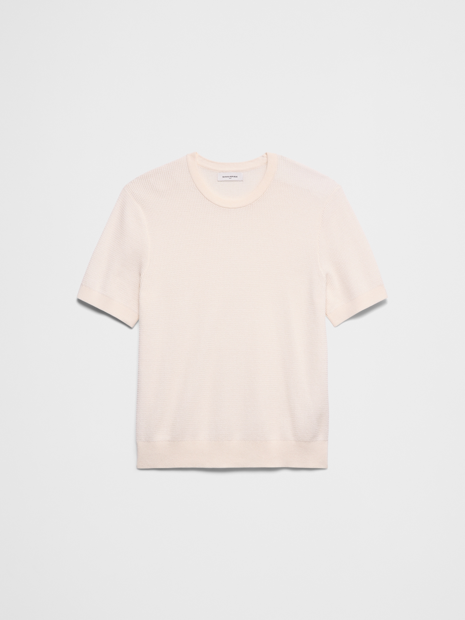 L'image numéro 4 présente T-shirt étroit en tricot côtelé texturé