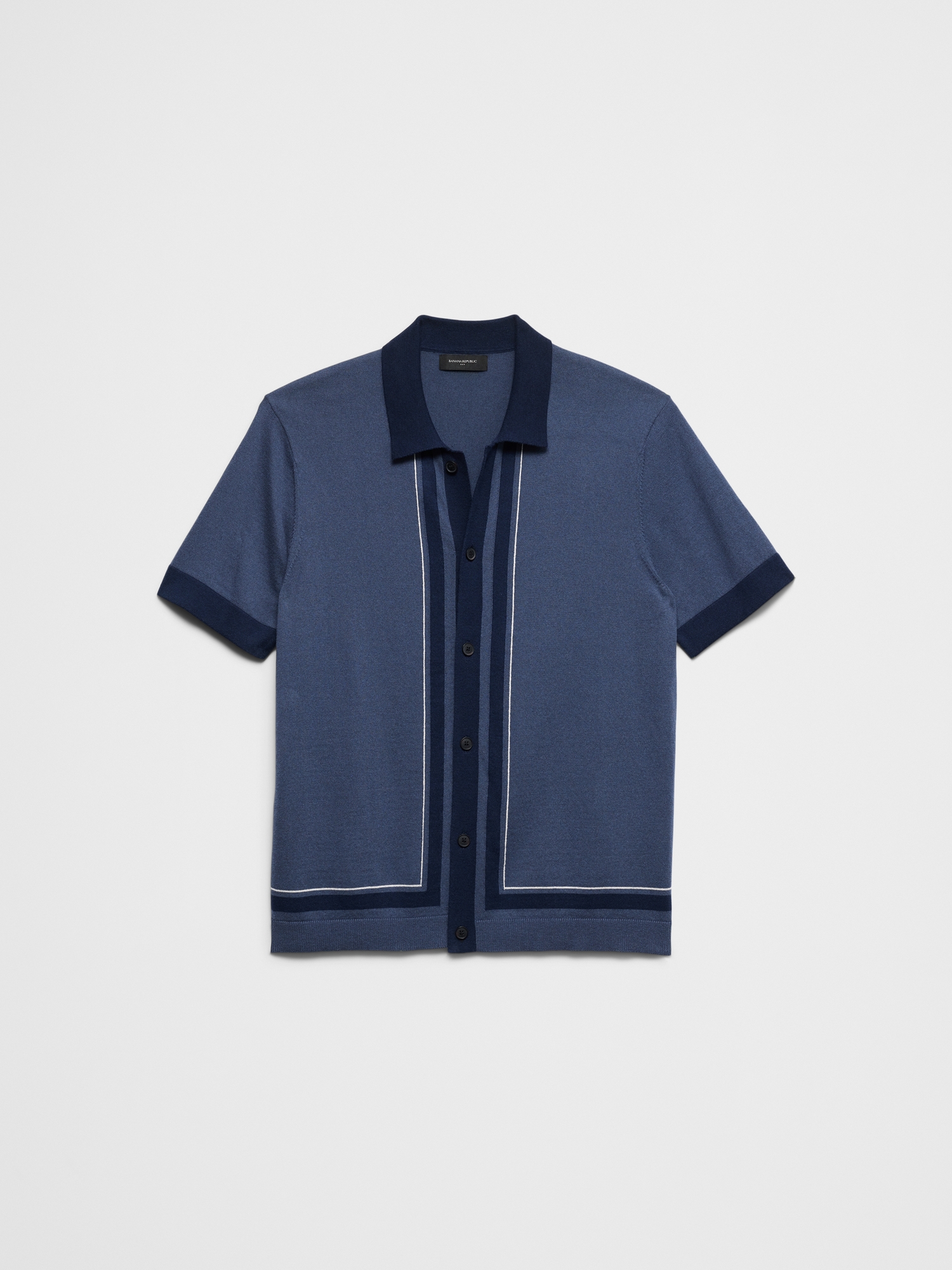 Image number 7 showing, Border Striped Sweater Polo