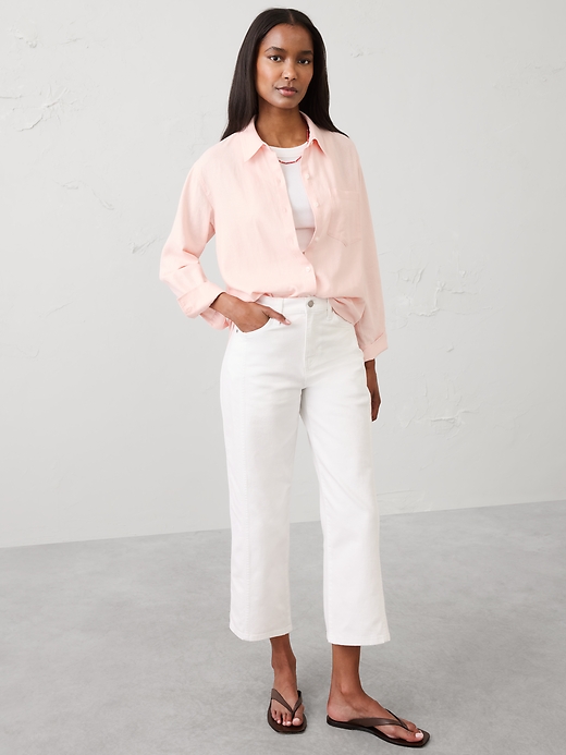 Perfect Linen-Blend Shirt | Banana Republic Factory
