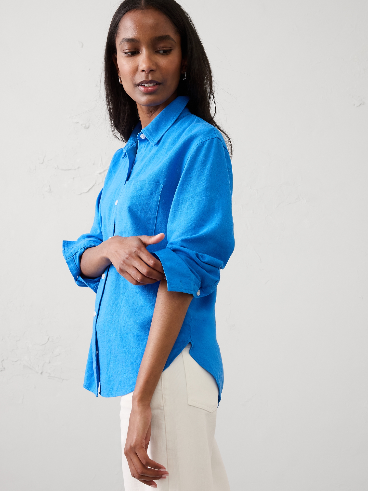 Image number 3 showing, Perfect Linen-Blend Shirt