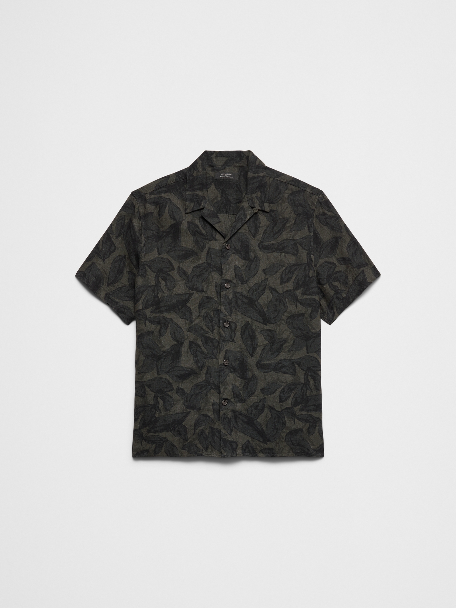 Image number 4 showing, Standard-Fit Linen-Blend Resort Shirt