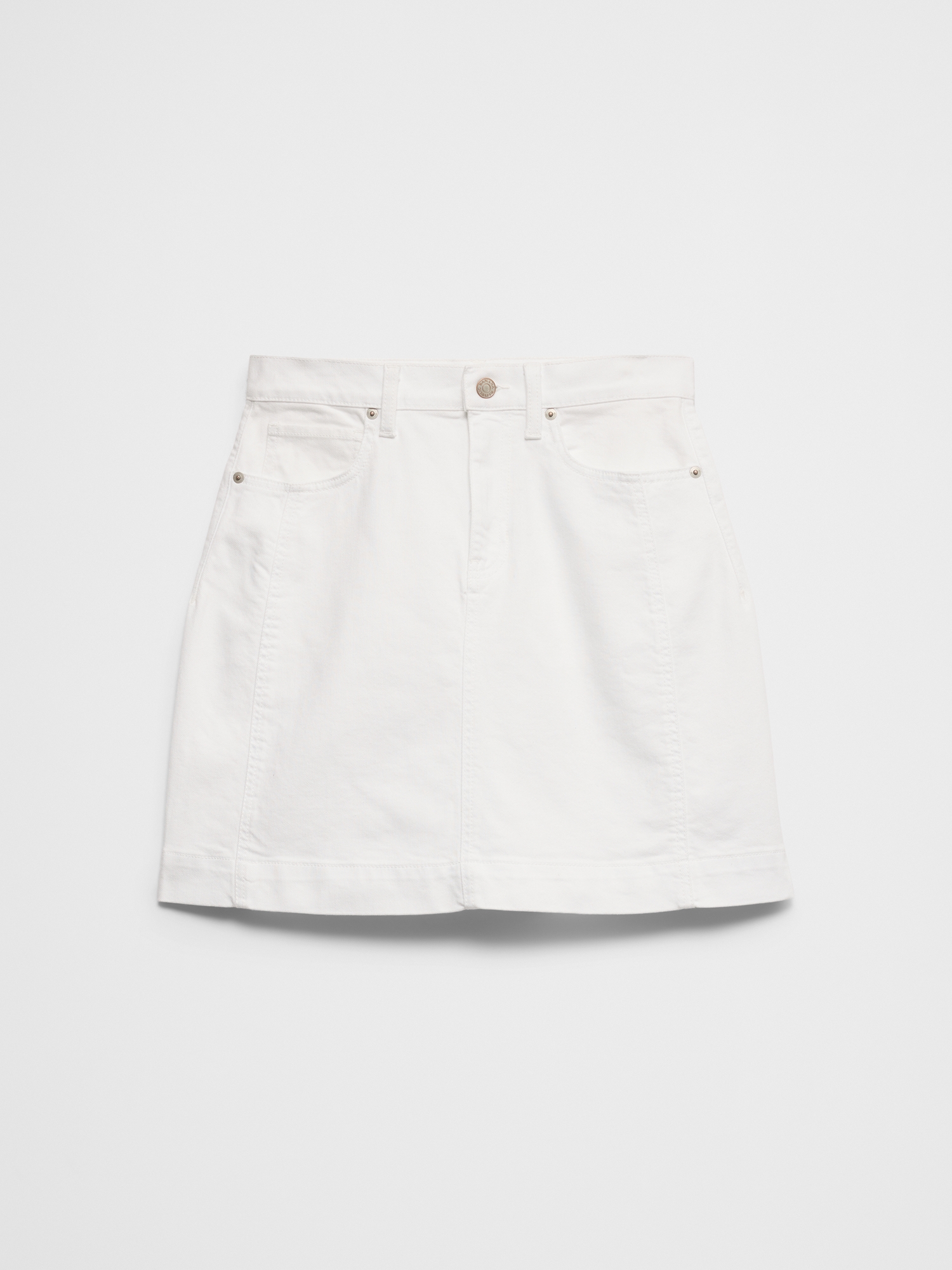 Image number 4 showing, Denim Pieced Utility Mini Skirt