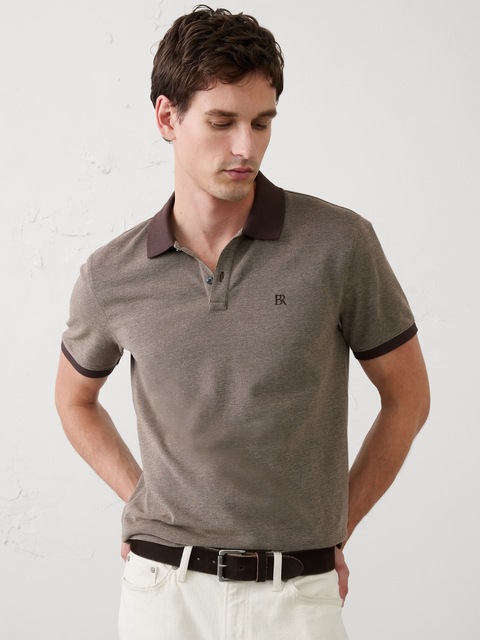 Standard-Fit Pique Polo