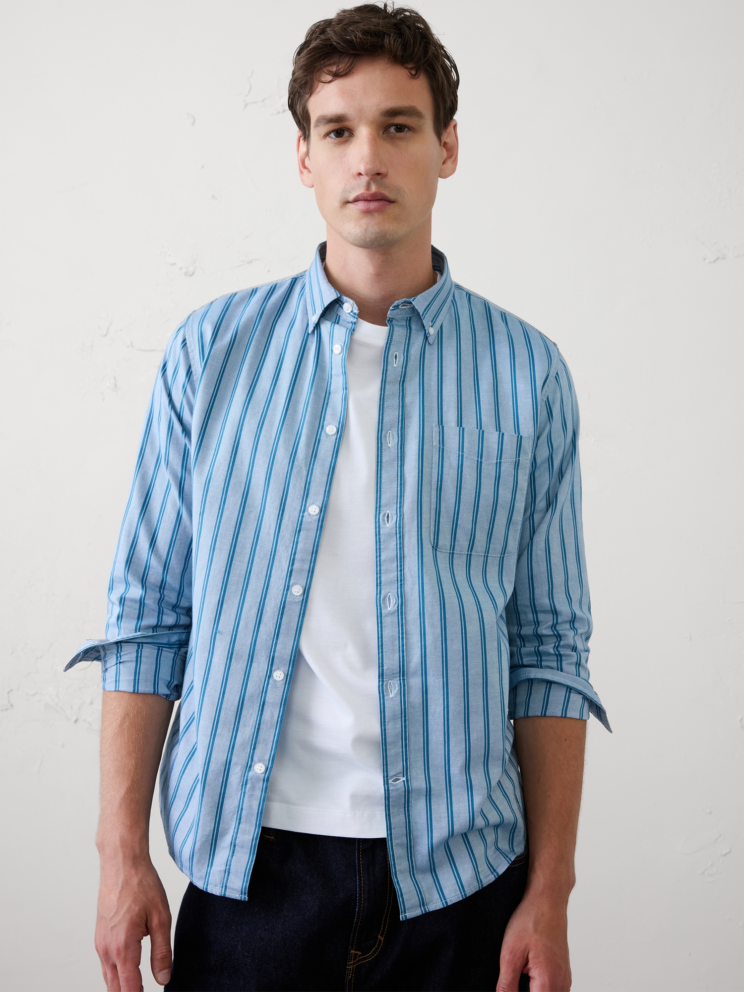 Image number 1 showing, Slim-Fit Oxford Shirt