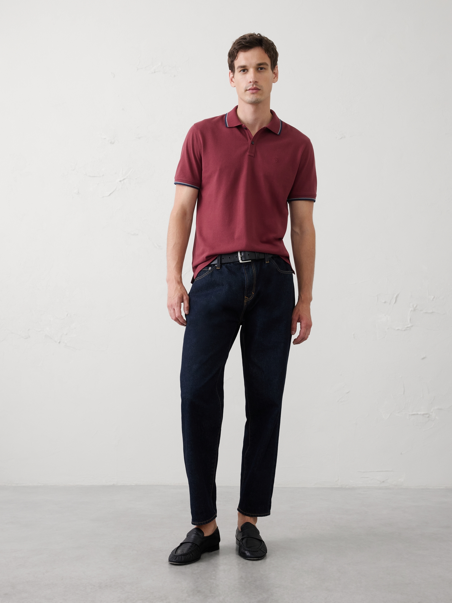 Image number 1 showing, Slim-Fit Cotton Pique Polo