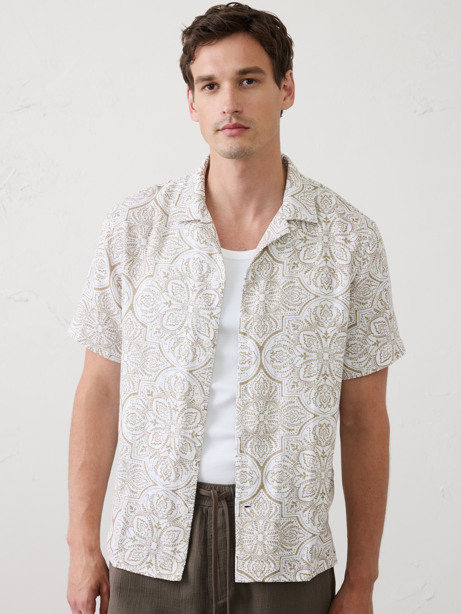 Image number 1 showing, Standard-Fit Coastal Resort Shirt