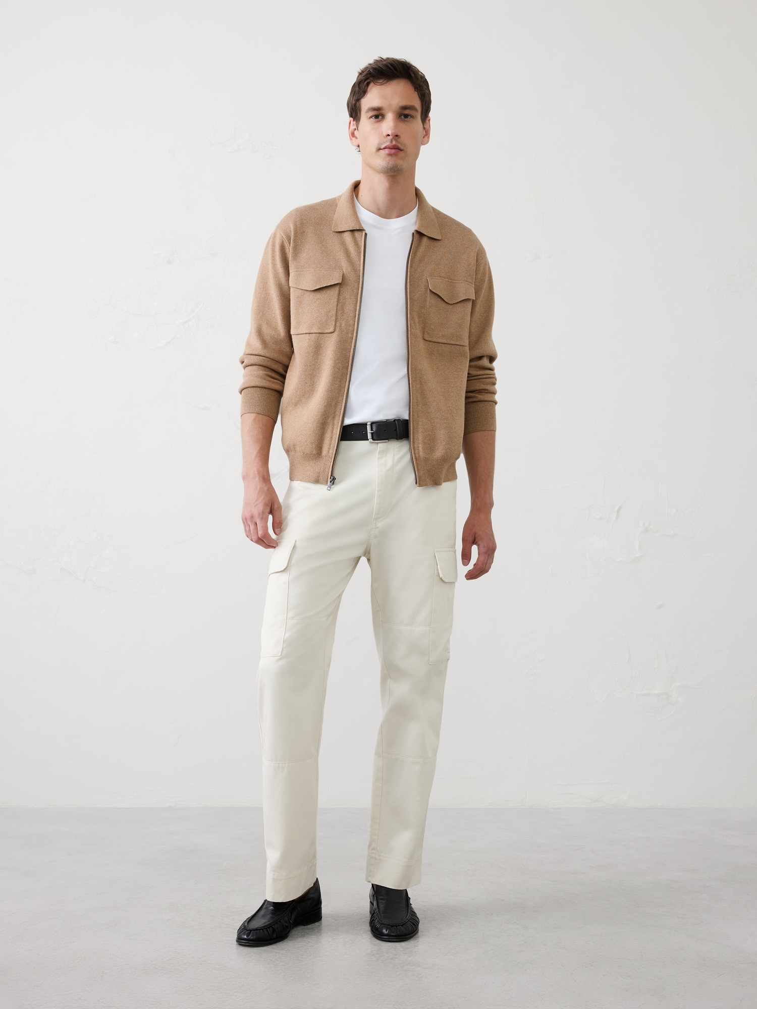Image number 1 showing, Chest-Pocket Zip Sweater Jacket