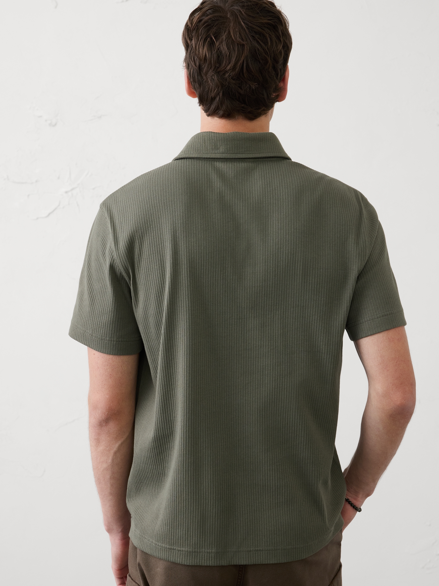 Image number 2 showing, Standard-Fit Light Pointelle Polo