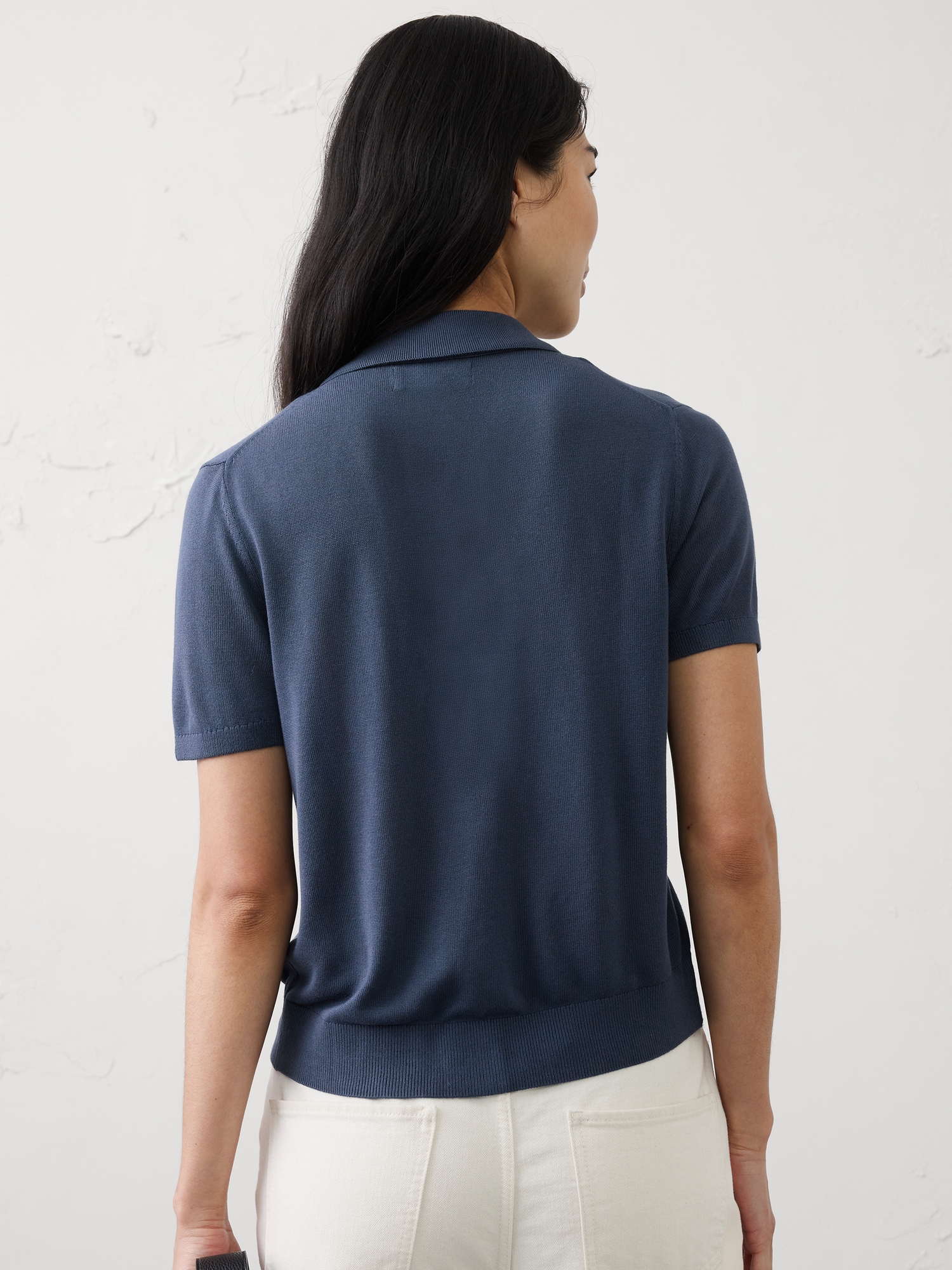 Image number 2 showing, Button-Down V-Neck Sweater Polo