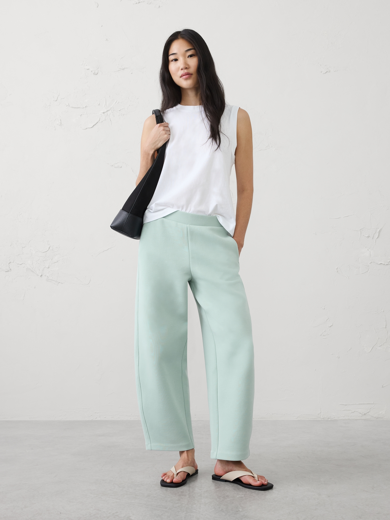 L'image numéro 1 présente Pantalon Weekender à jambe baril taille mi-basse