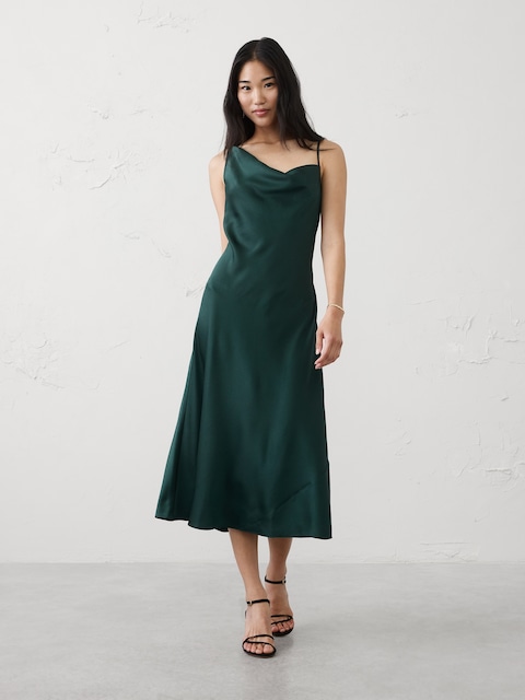 Satin Midi Dress