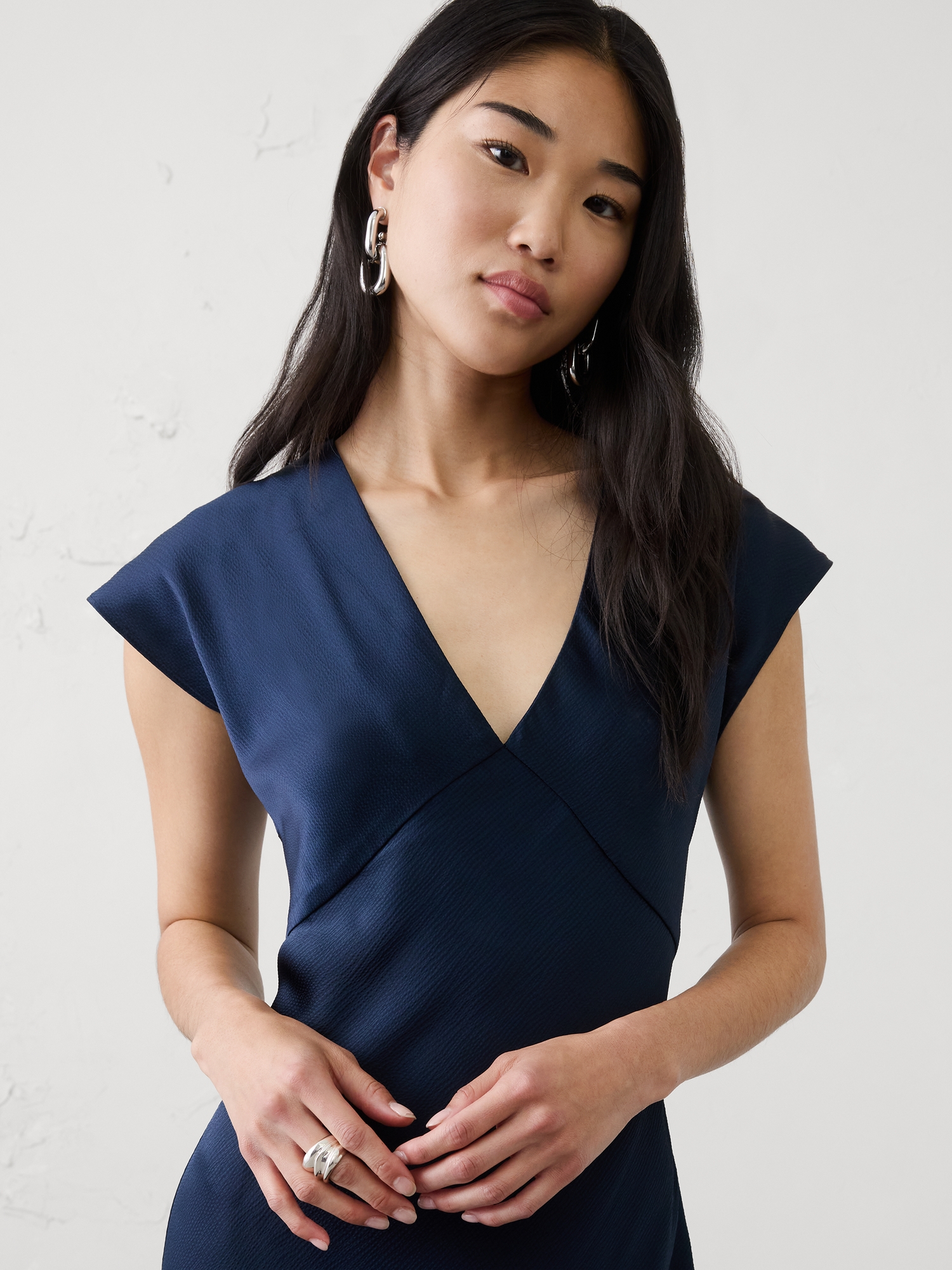 Image number 3 showing, Flutter-Sleeve Maxi Dress