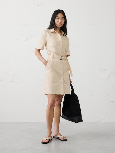 Utility Mini Shirtdress