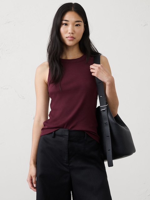 CAMISOLE CÔTELÉE À DOS NAGEUR