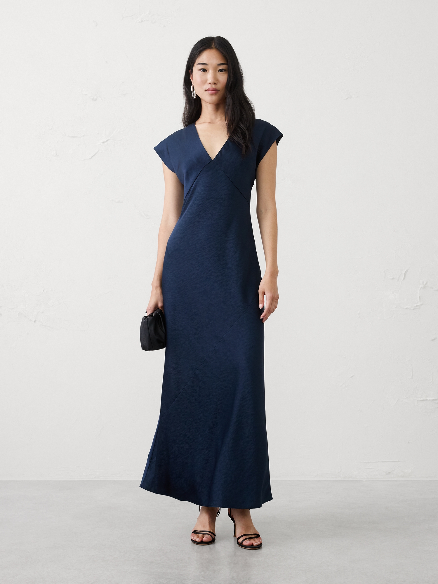 Image number 1 showing, Flutter-Sleeve Maxi Dress