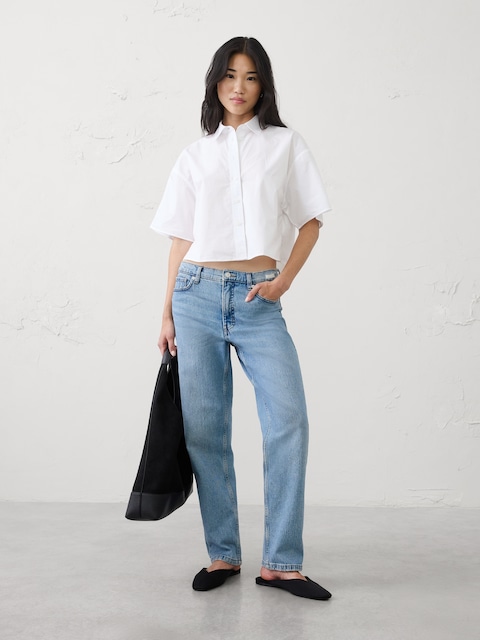 Boxy Cropped Shirt