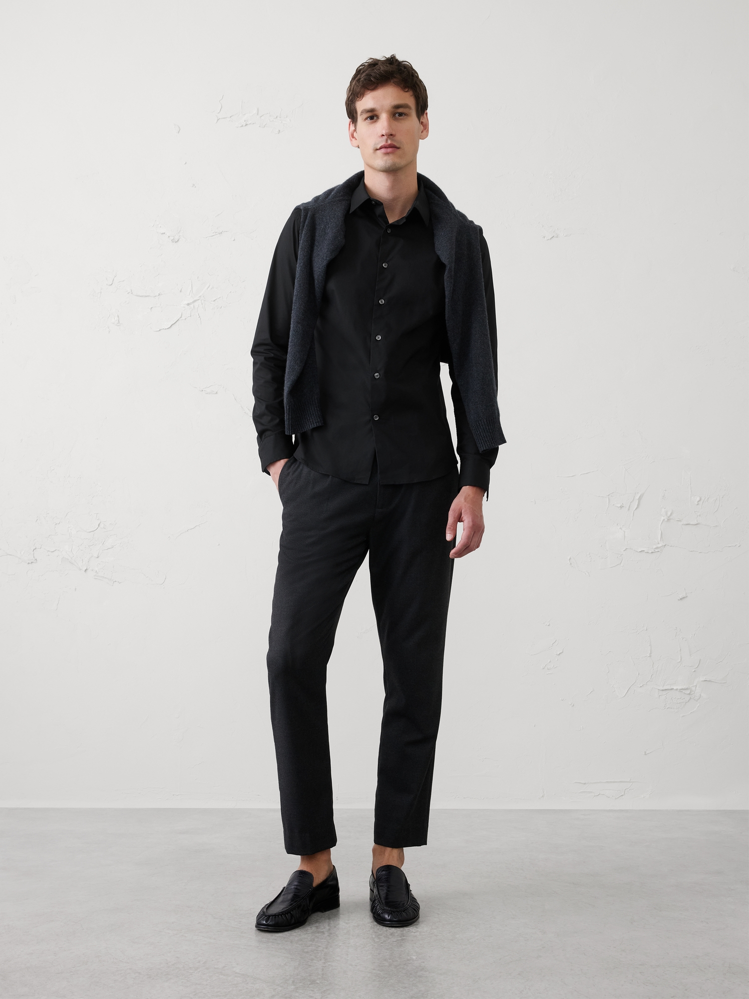 Image number 1 showing, Slim-Fit Untucked Dress Shirt