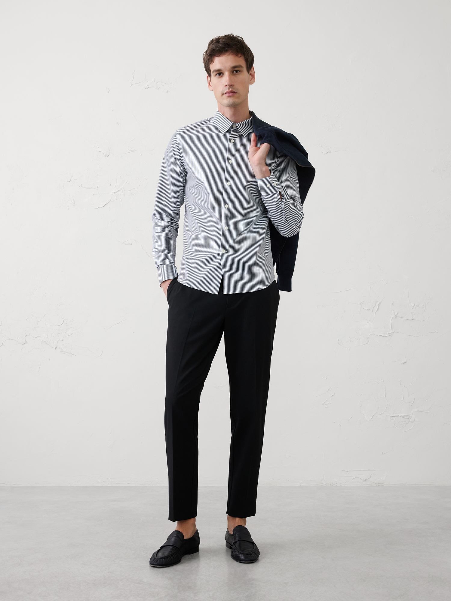 Image number 1 showing, Slim-Fit Untucked Dress Shirt