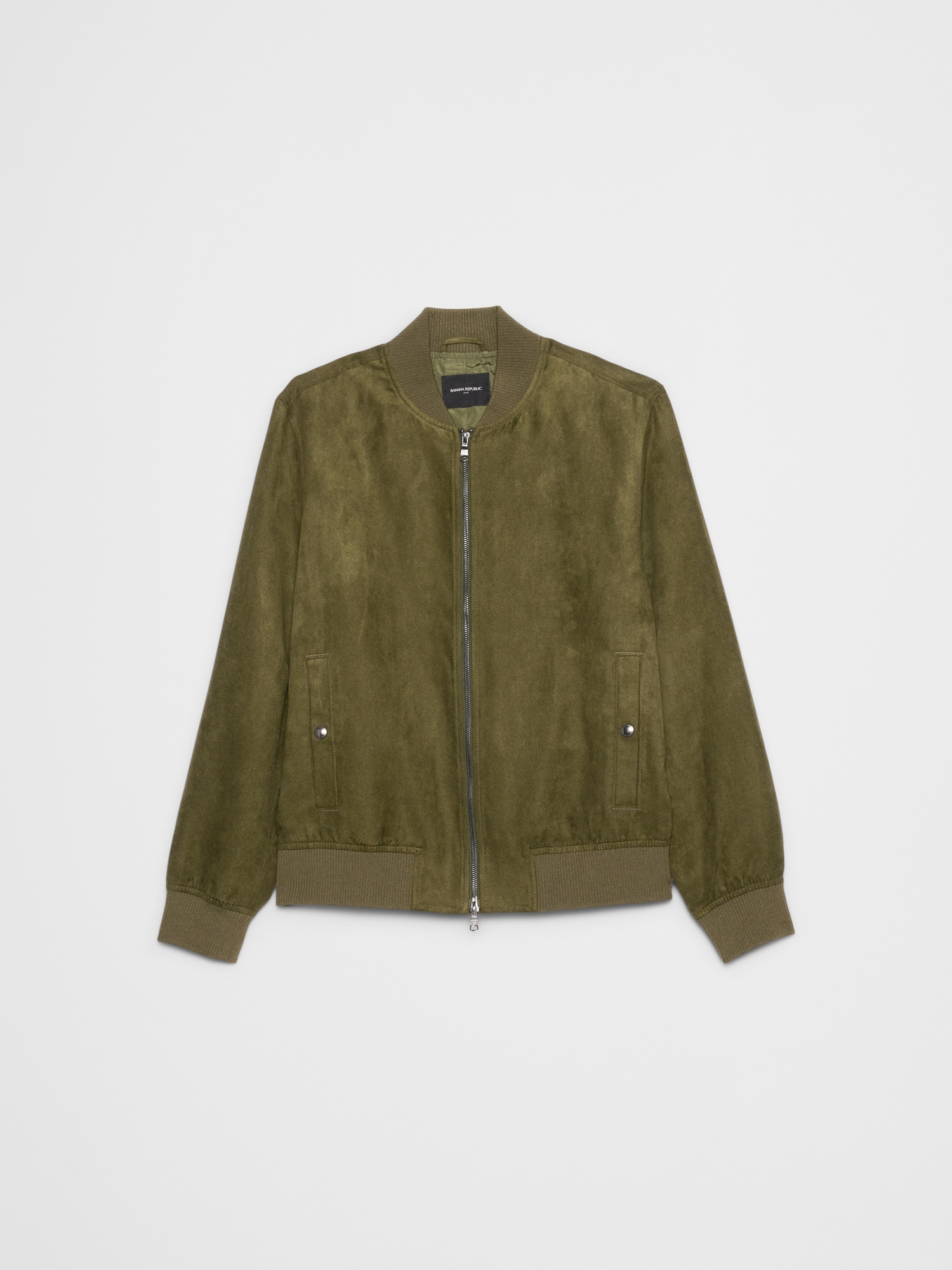 Image number 1 showing, Vegan Suede Bomber