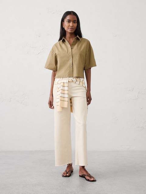 Boxy Cropped Shirt