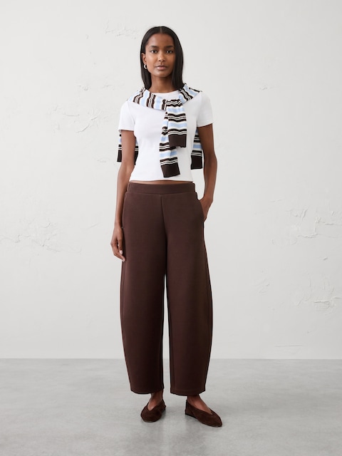 Weekender Barrel-Leg Mid-Rise Pant
